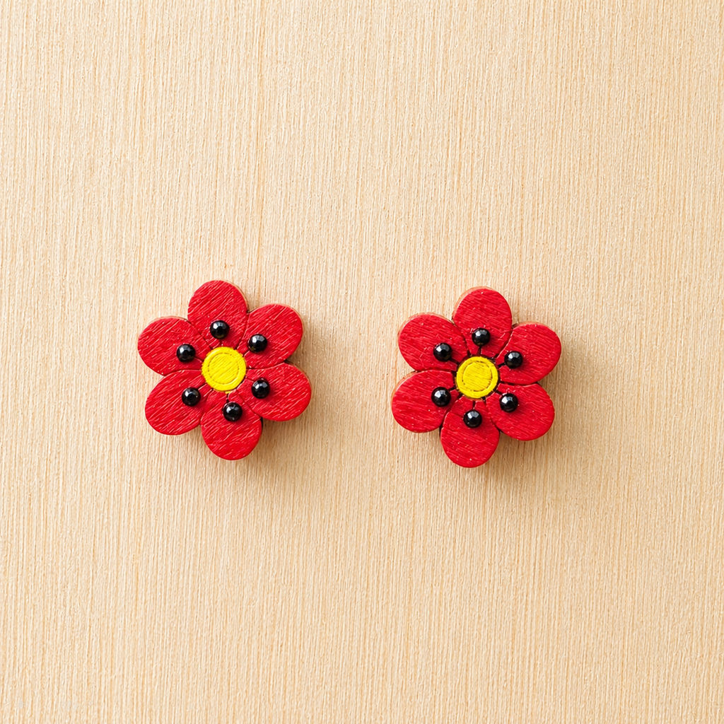 🌹Poppy Bloom Stud